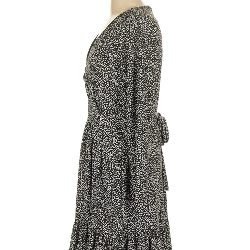NWT Michael Kors Black and White Wrap Dress - Picture 4 of 6